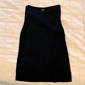 THREE DOTS Tee Tank Top in Black